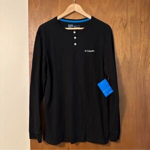 Columbia Men's Black Henley Shirt